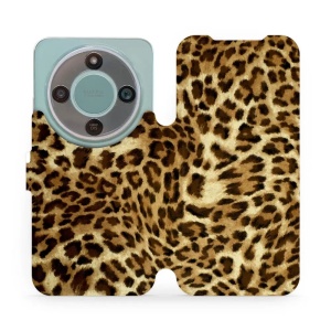 Flip pouzdro Mobiwear na mobil Honor Magic8 Lite - VA33P, leopardí vzor
