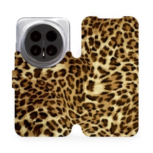 Flip pouzdro Mobiwear na mobil Honor Magic8 Pro - VA33P, leopardí vzor
