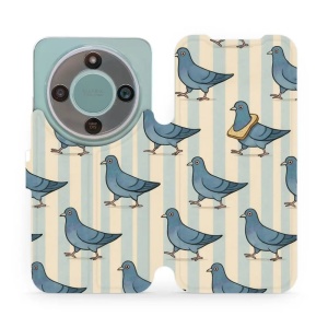 Flip pouzdro Mobiwear na mobil Honor Magic8 Lite - VP91S, holubi