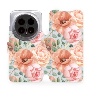 Flip pouzdro Mobiwear na mobil Honor Magic8 Pro - MP02S, pastelové květy