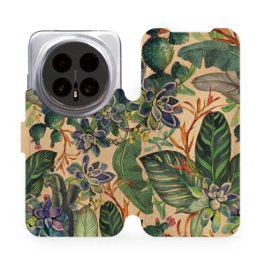 Flip pouzdro Mobiwear na mobil Honor Magic8 Pro - VP05S, sukulenty