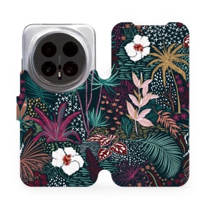Flip pouzdro Mobiwear na mobil Honor Magic8 Pro - VP13S, temná flóra