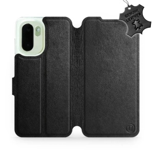 Kožené flip pouzdro Mobiwear na mobil OnePlus 15R - černé