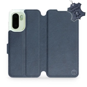 Kožené flip pouzdro Mobiwear na mobil OnePlus 15R - modré