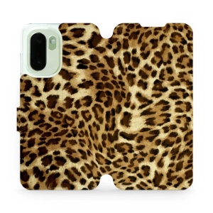 Flip pouzdro Mobiwear na mobil OnePlus 15R - VA33P, leopardí vzor