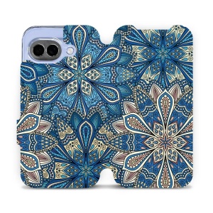 Flip pouzdro Mobiwear na mobil Google Pixel 10a - V108P, modré mandala květy