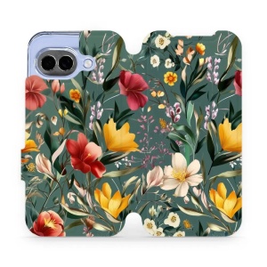 Flip pouzdro Mobiwear na mobil Google Pixel 10a - VP71S, na zelené louce