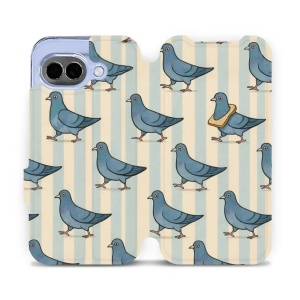 Flip pouzdro Mobiwear na mobil Google Pixel 10a - VP91S, holubi