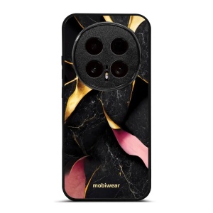 Lesklý kryt na mobil Honor Magic8 Pro - Mobiwear Glossy G021G, černý a zlatavý mramor