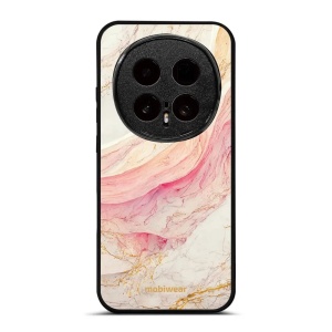 Lesklý kryt na mobil Honor Magic8 Pro - Mobiwear Glossy G027G, růžový a zlatavý mramor