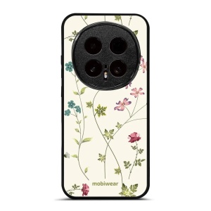 Lesklý kryt na mobil Honor Magic8 Pro - Mobiwear Glossy G035G, tenké rostlinky s květy