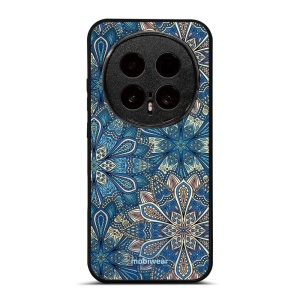 Lesklý kryt na mobil Honor Magic8 Pro - Mobiwear Glossy G038G, modré mandala květy