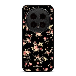 Lesklý kryt na mobil Honor Magic8 Pro - Mobiwear Glossy G039G, květy na černé