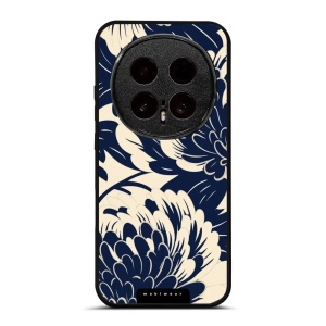 Lesklý kryt na mobil Honor Magic8 Pro - Mobiwear Glossy GA40G, modré a béžové květy