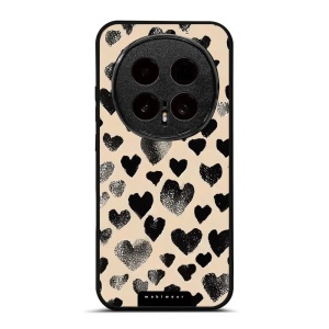 Lesklý kryt na mobil Honor Magic8 Pro - Mobiwear Glossy GA51G, černá srdíčka