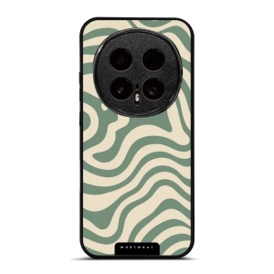 Lesklý kryt na mobil Honor Magic8 Pro - Mobiwear Glossy GA57G, zelené a béžové zkrouceniny