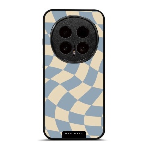 Lesklý kryt na mobil Honor Magic8 Pro - Mobiwear Glossy GA59G, modrá a béžová šachovnice
