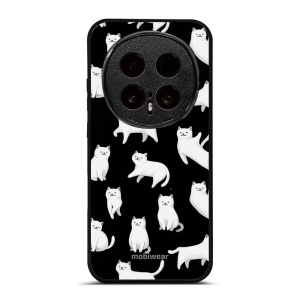 Lesklý kryt na mobil Honor Magic8 Pro - Mobiwear Glossy G163G, bílé kočičky