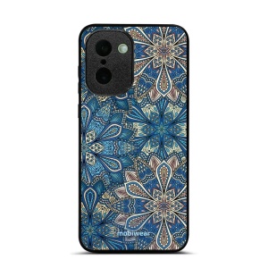 Lesklý kryt na mobil OnePlus 15R - Mobiwear Glossy G038G, modré mandala květy