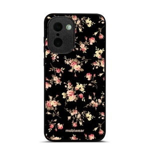 Lesklý kryt na mobil OnePlus 15R - Mobiwear Glossy G039G, květy na černé