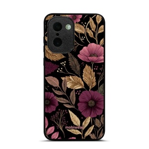 Lesklý kryt na mobil OnePlus 15R - Mobiwear Glossy G170G, fialová kvítka