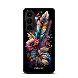 Lesklý kryt na mobil Samsung Galaxy S26 - Mobiwear Glossy G011G, kytice s pírkem