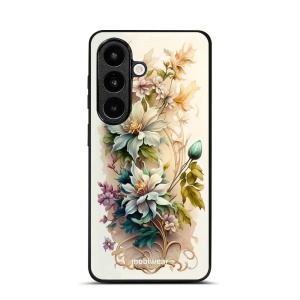 Lesklý kryt na mobil Samsung Galaxy S26 - Mobiwear Glossy G014G, krémové květy
