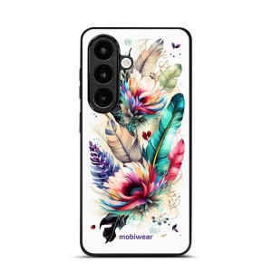 Lesklý kryt na mobil Samsung Galaxy S26 - Mobiwear Glossy G017G, pírka a květy