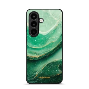 Lesklý kryt na mobil Samsung Galaxy S26 - Mobiwear Glossy G023G, zelený mramor