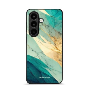 Lesklý kryt na mobil Samsung Galaxy S26 - Mobiwear Glossy G024G, zlatavý a zelenkavý mramor