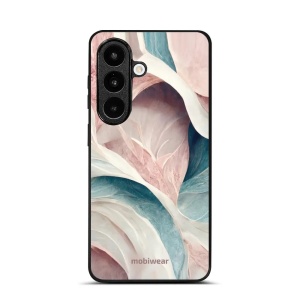 Lesklý kryt na mobil Samsung Galaxy S26 - Mobiwear Glossy G026G, růžový a zelenkavý mramor