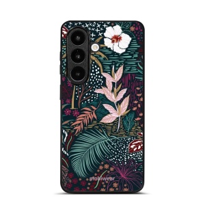 Lesklý kryt na mobil Samsung Galaxy S26 - Mobiwear Glossy G043G, temná flóra