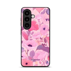 Lesklý kryt na mobil Samsung Galaxy S26 - Mobiwear Glossy GP74G, růžové květy snů