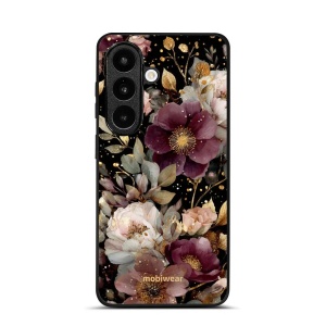 Lesklý kryt na mobil Samsung Galaxy S26 - Mobiwear Glossy G169G, zlatavé kvítky