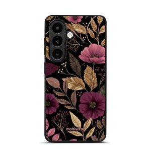 Lesklý kryt na mobil Samsung Galaxy S26 - Mobiwear Glossy G170G, fialová kvítka