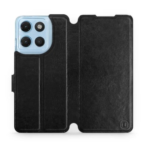 Flip pouzdro na mobil Motorola Moto G17 Power - Mobiwear černé a šedé