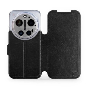 Flip pouzdro na mobil Xiaomi 17 Ultra - Mobiwear černé a šedé