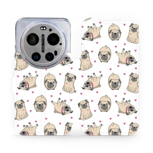 Flip pouzdro na mobil Xiaomi 17 Ultra - Mobiwear M097P, mopsíci