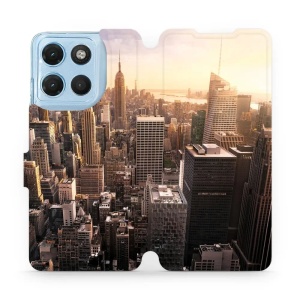 Flip pouzdro na mobil Motorola Moto G17 - Mobiwear M138P, New York