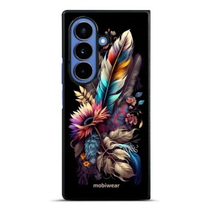 Lesklý kryt na mobil Samsung Galaxy Z Fold7 - Mobiwear Glossy G011G, kytice s pírkem