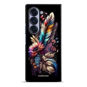 Lesklý kryt na mobil Samsung Galaxy Z Fold6 - Mobiwear Glossy G011G, kytice s pírkem