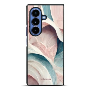 Lesklý kryt na mobil Samsung Galaxy Z Fold7 - Mobiwear Glossy G026G, růžový a zelenkavý mramor