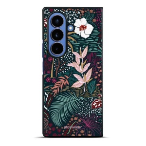 Lesklý kryt na mobil Samsung Galaxy Z Fold7 - Mobiwear Glossy G043G, temná flóra