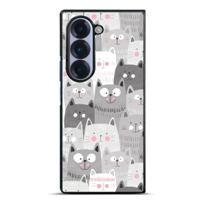 Lesklý kryt na mobil Samsung Galaxy Z Fold6 - Mobiwear Glossy G045G, kočičky
