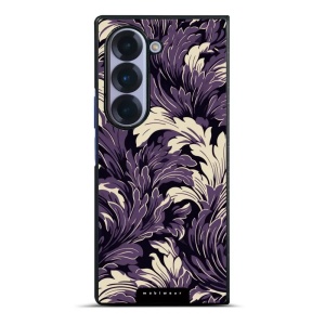 Lesklý kryt na mobil Samsung Galaxy Z Fold6 - Mobiwear Glossy GA46G, fialové rostliny