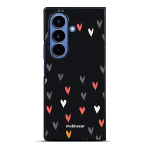 Lesklý kryt na mobil Samsung Galaxy Z Fold7 - Mobiwear Glossy GP79G, srdíčka