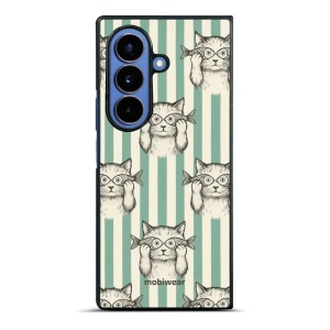 Lesklý kryt na mobil Samsung Galaxy Z Fold7 - Mobiwear Glossy GP90G, číča ryby