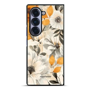 Lesklý kryt na mobil Samsung Galaxy Z Fold6 - Mobiwear Glossy GP75G, podzimní květy