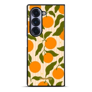 Lesklý kryt na mobil Samsung Galaxy Z Fold6 - Mobiwear Glossy GP82G, pomeranče