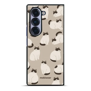 Lesklý kryt na mobil Samsung Galaxy Z Fold6 - Mobiwear Glossy G160G, kočičáci